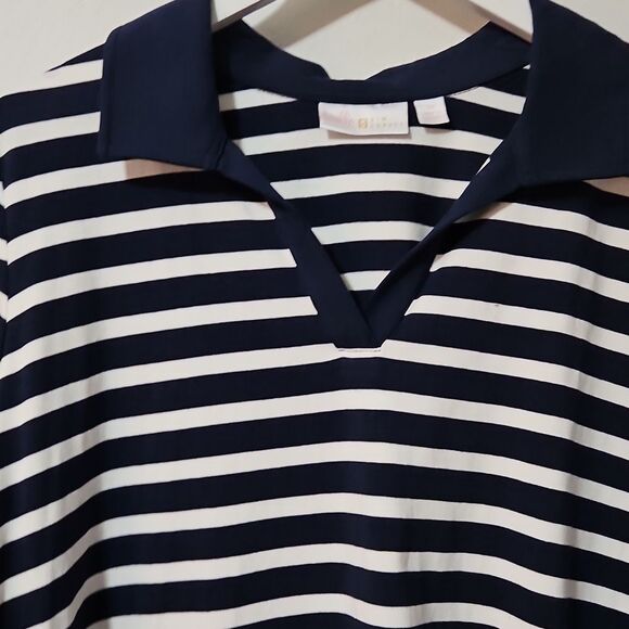 Belle by Kim Gravel Woman Triple LUXE KNIT JOHNNY COLLAR TOP - Picture 3 of 7